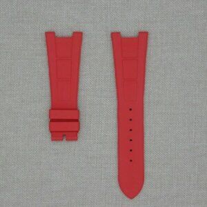 Tempomat Red Rubber Strap for Patek Nautilus 5711, Patek 5712, Patek 5726, 5980